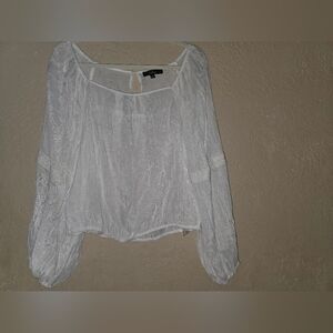 Lulus Elegant White Blouse